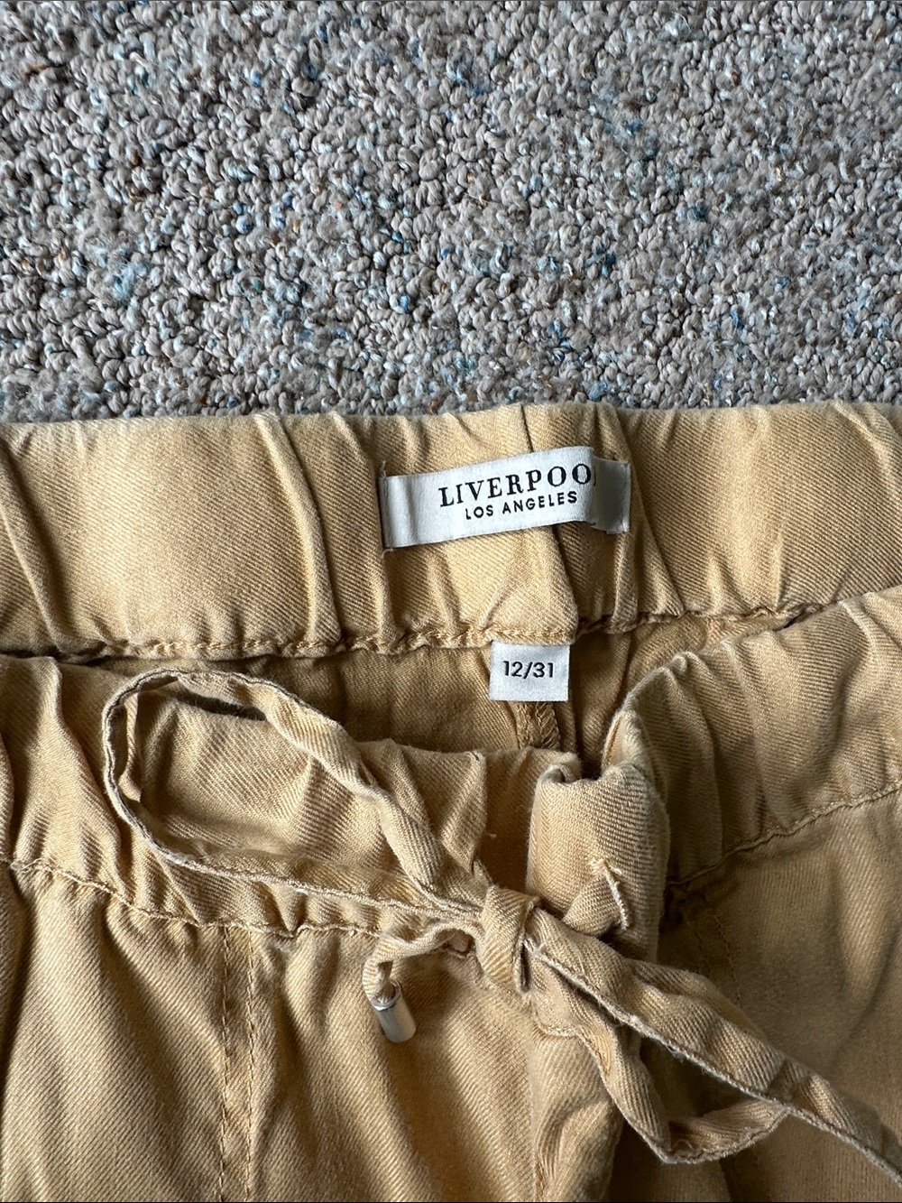 Liverpool Women's Tan Cargo Pants - NEW